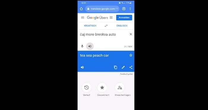 Veste, kaj se zgodi, če prevedete “čaj more breskva auto” v angleščino? Smeh zagotovljen!